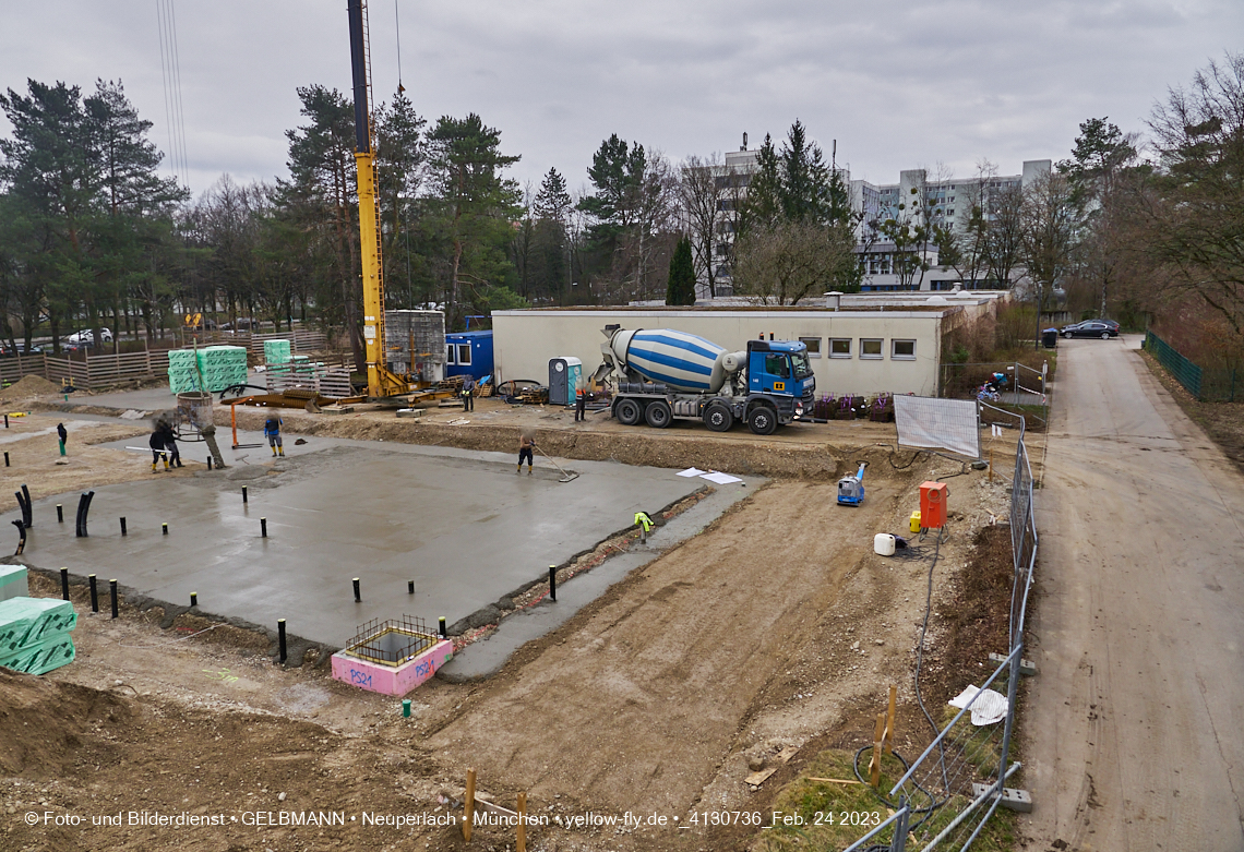 24.02.2023 -  Baustelle Haus für Kinder in Neupelach Quiddestraße 3
